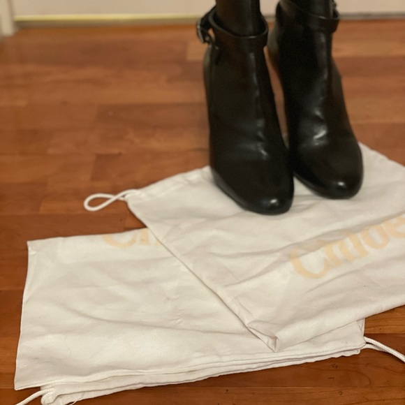 Chloe Ankle Boot with Silver wrap around buckle - Picture 2 of 5